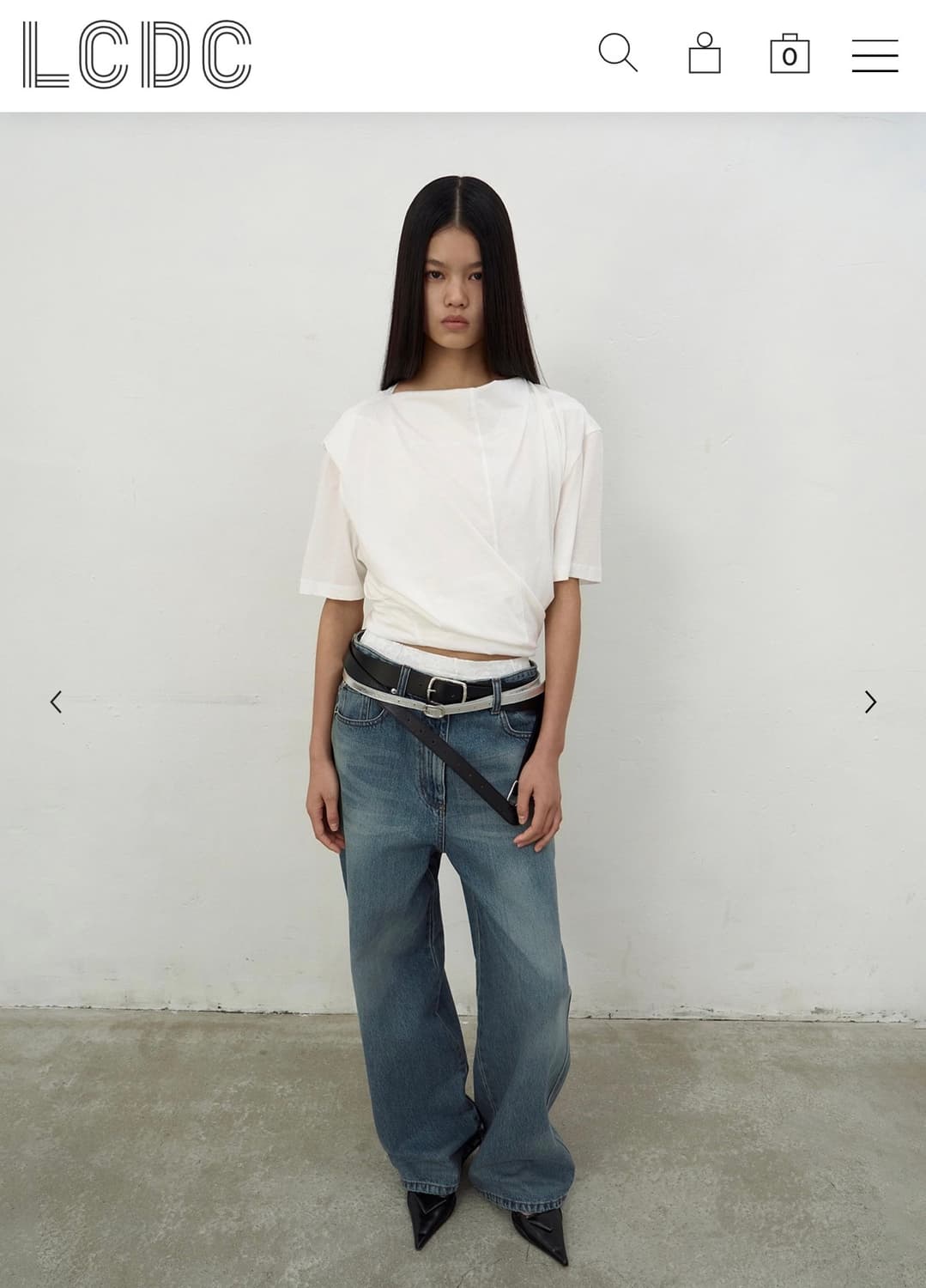 LCDC tm 트위스트 크롭 탑 m 상품이미지1