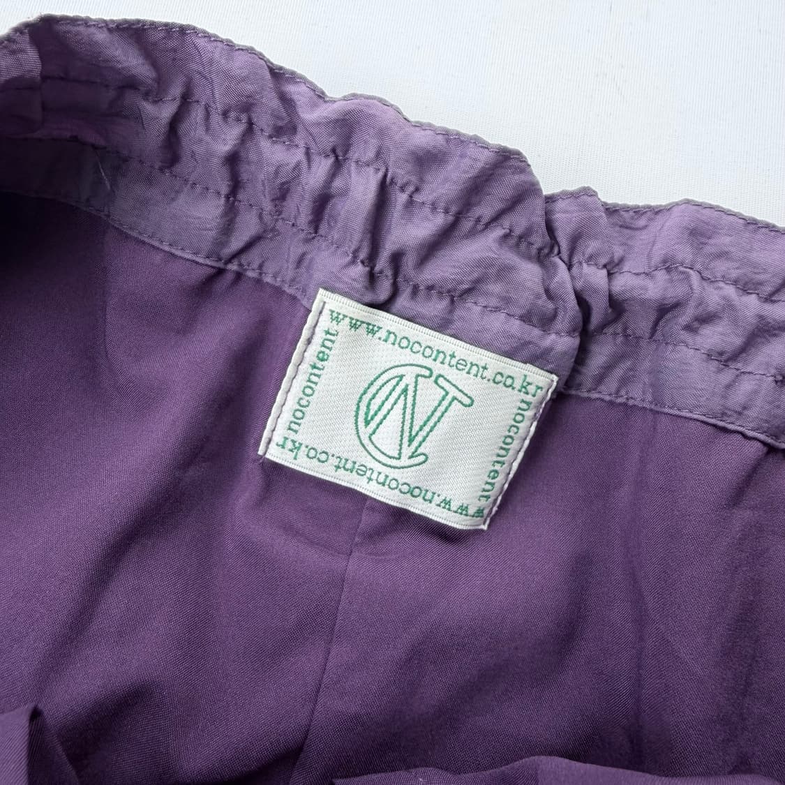 노컨텐츠 맥시 롱 윈드쉴드 스커트 퍼플 상품이미지5