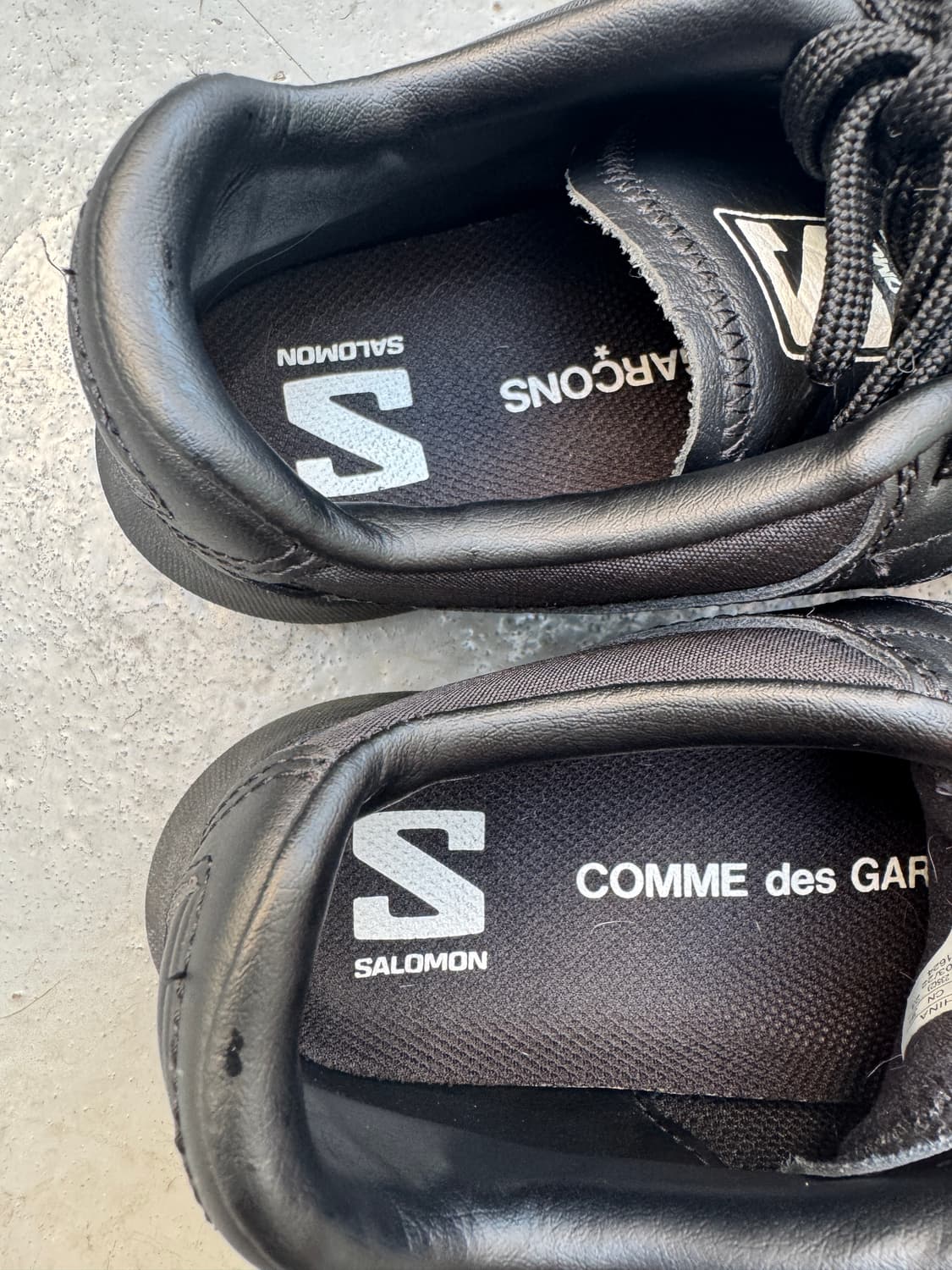 살로몬 x 꼼데가르송 SR90 블랙 SALOMON x CDG 상품이미지5