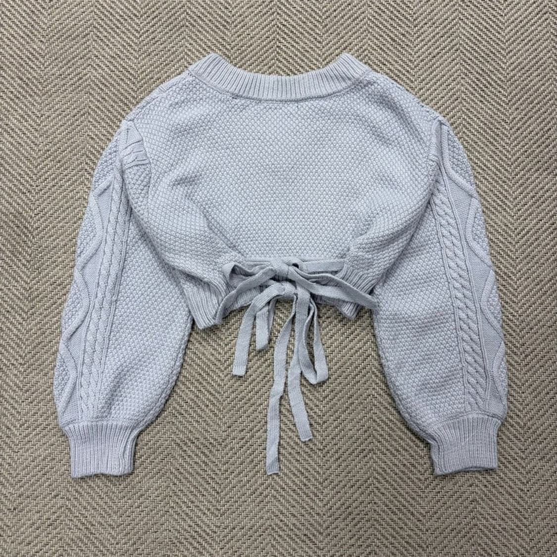 Heather 브이넥 크롭 니트 v2550 상품이미지2