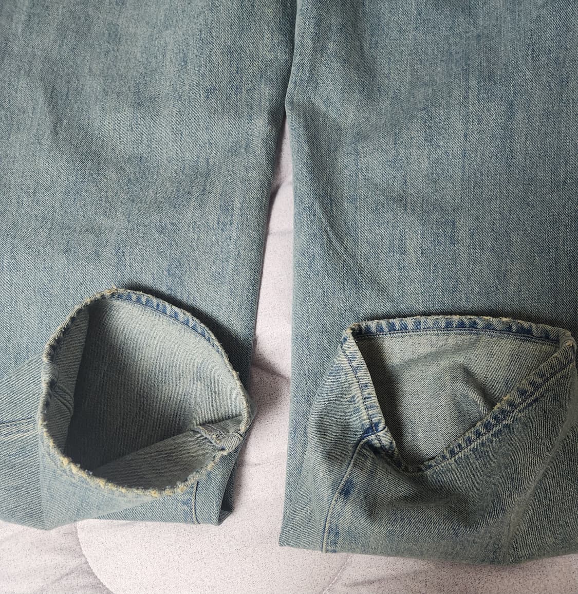 (2) 러프사이드 25SS 드레이프 블리치 데님 상품이미지5