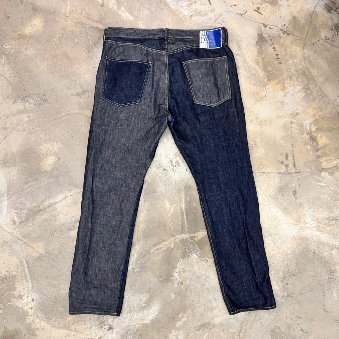 캐피탈 투톤 데님 팬츠 블루 상품이미지2