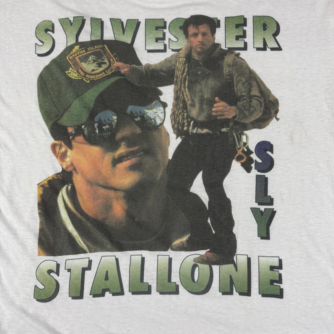 빈티지 90s Sylvester Stallone 실베스터 스탤론 랩티셔츠 상품이미지3