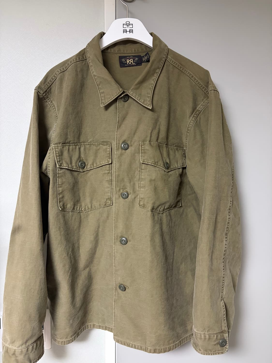 RRL 리버스 새티인 오버셔츠 상품이미지1