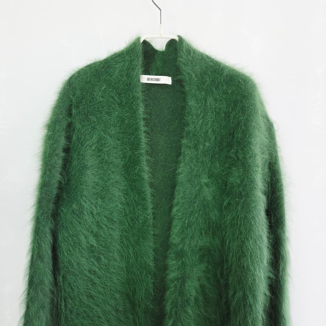QUEEN'S RABBIT 퀸즈래빗 그린 앙고라 롱가디건 프리사이즈 상품이미지3