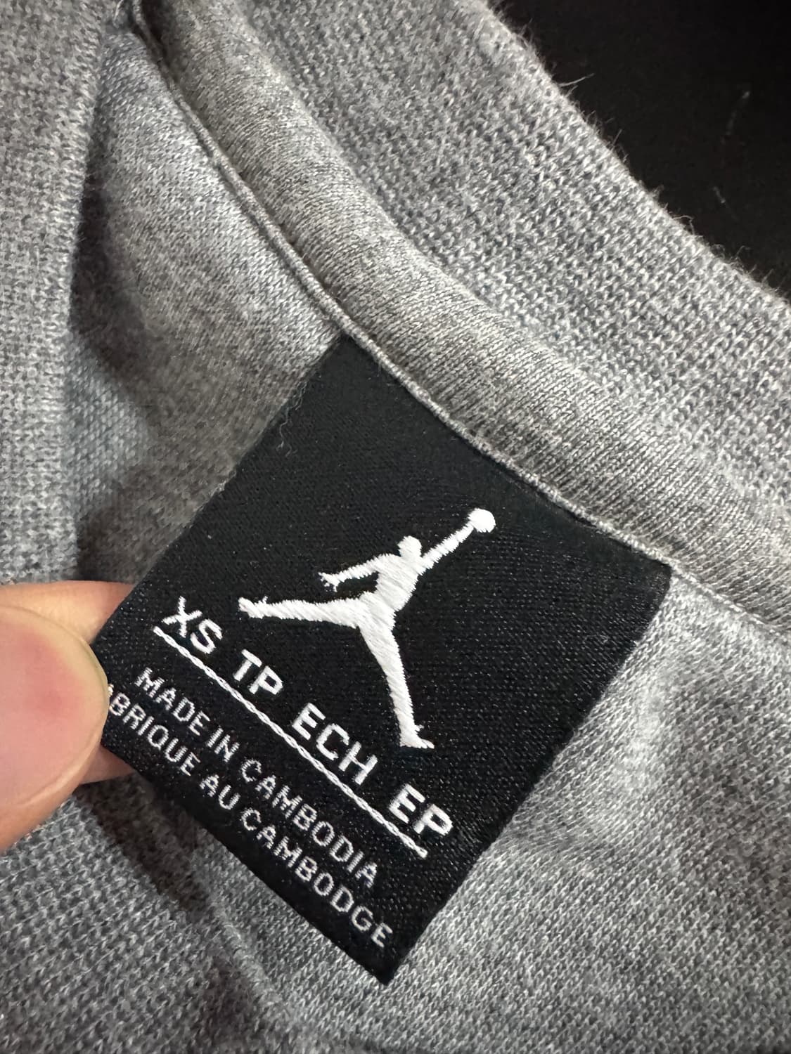 남녀공용!! 나이키 조던 기모 스웻 맨투맨 그레이 상품이미지3