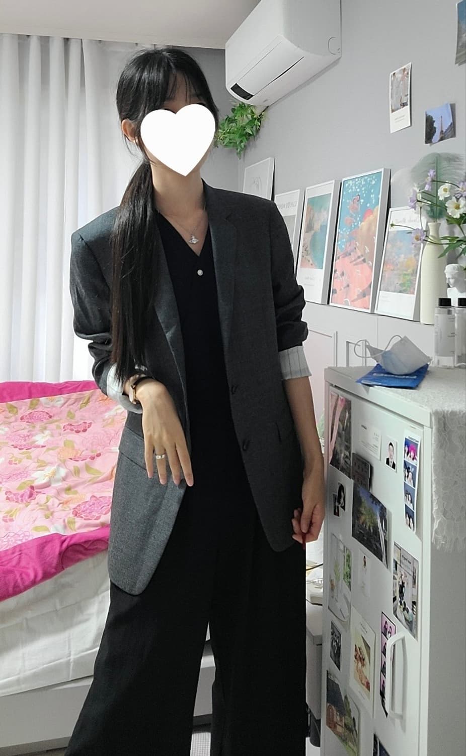 솔리드옴므 우영미 블레이저 자켓 차콜 상품이미지2
