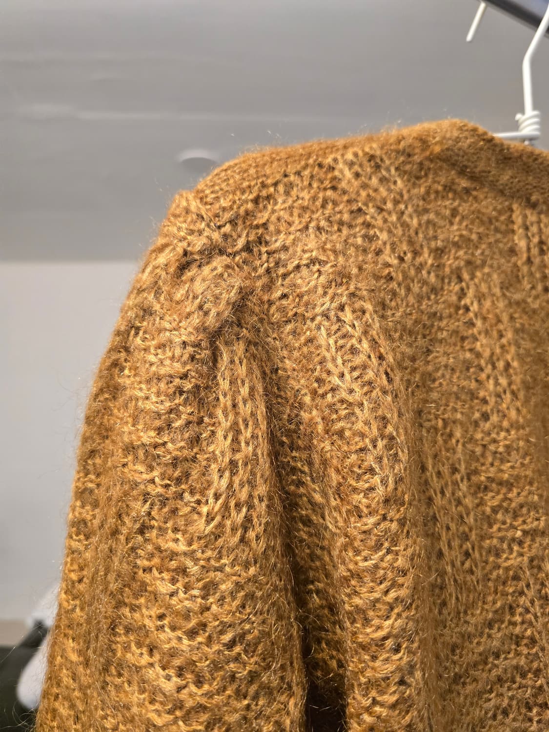 브라운 니트 가디건 상품이미지4