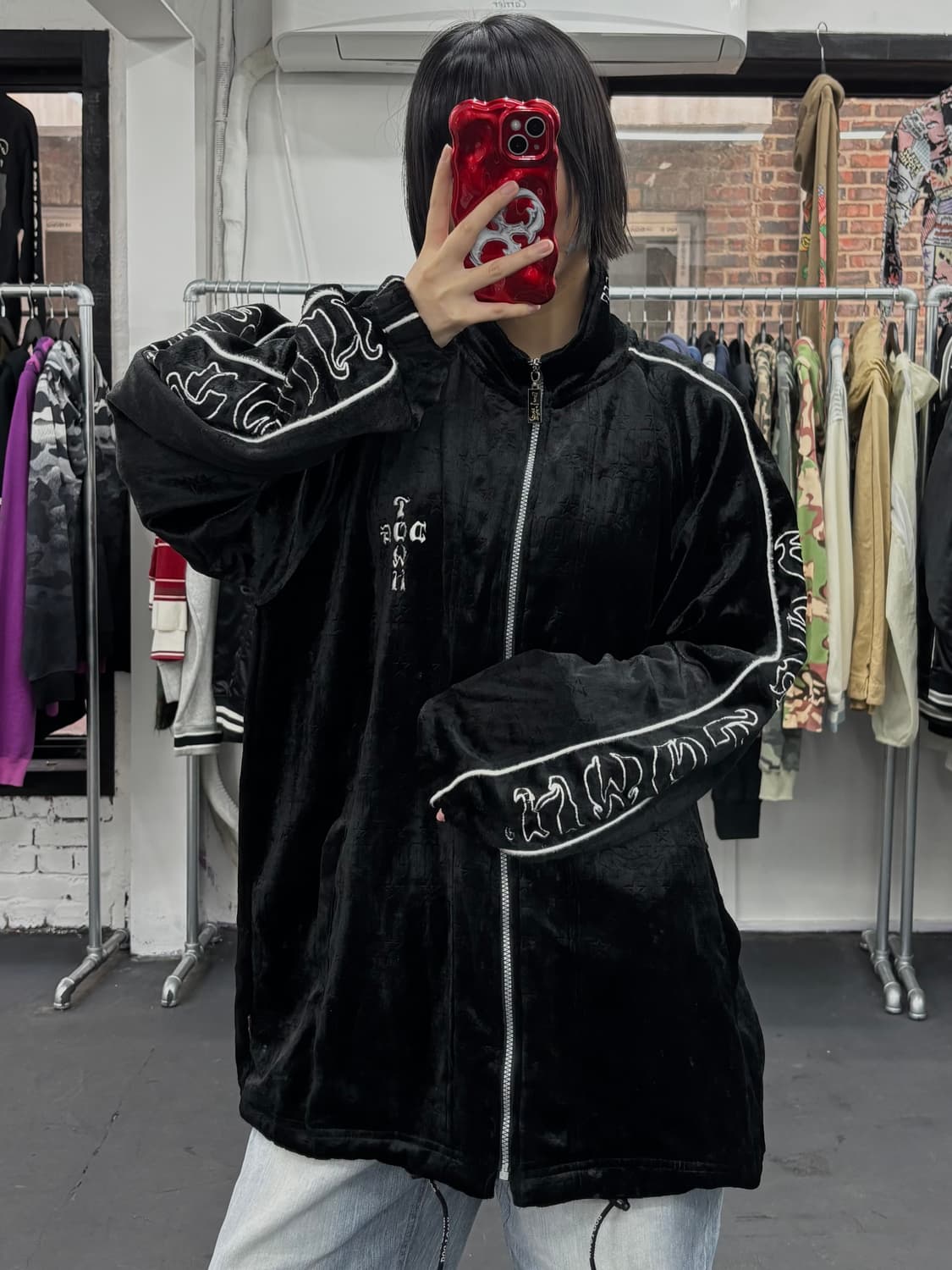 도그타운 사이드 로고 벨루어 자켓 상품이미지2