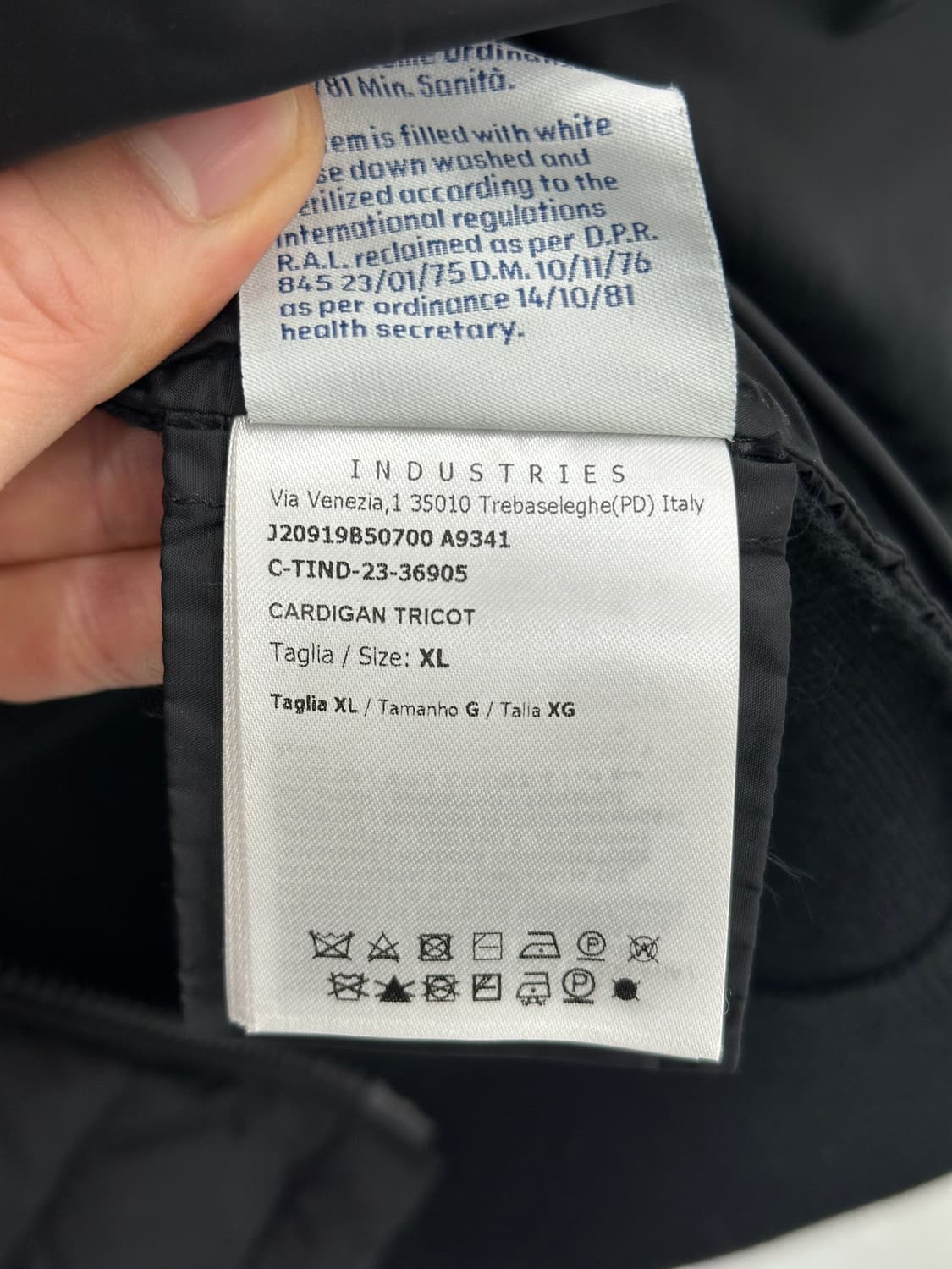 (XL) 몽클레어 김현우 니트패딩 블랙 상품이미지8