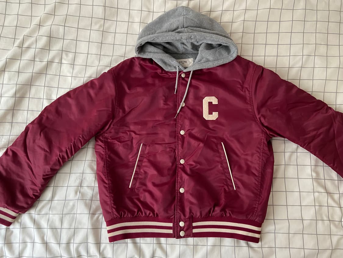 셀린느 나일론 오버핏 칼리지 바시티 자켓 사이즈 48 상품이미지2