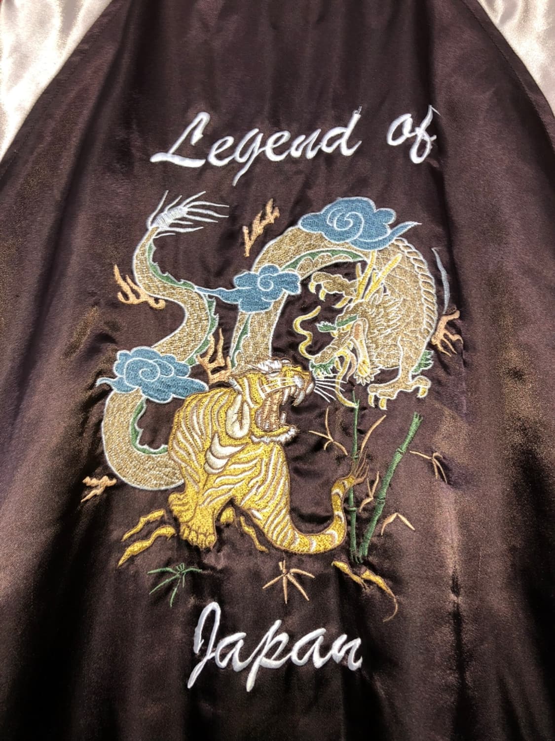 Brown 龍虎相搏 Embroidery Sukajan 상품이미지6