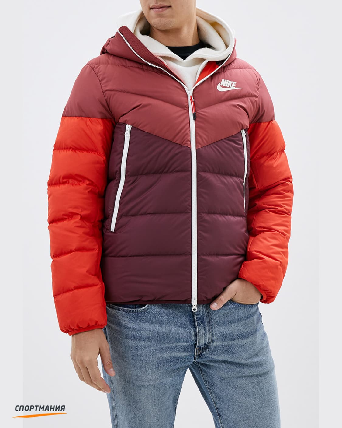 나이키 다운필 패딩 점퍼 덕다운 레드 상품이미지2