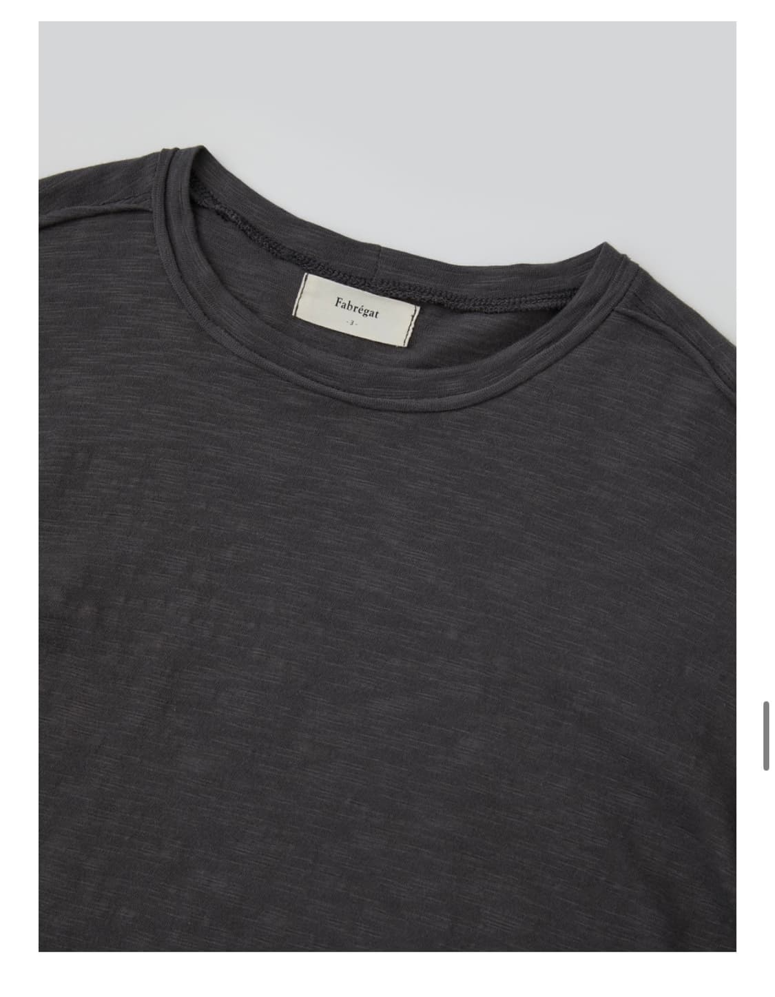 파프레가 컷오프 크롭 롱슬리브 차콜 상품이미지3