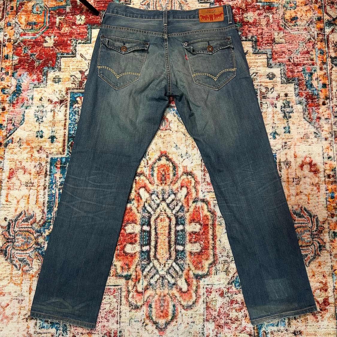 [32] 00s 리바이스 레드 부츠컷 데님 팬츠 상품이미지2