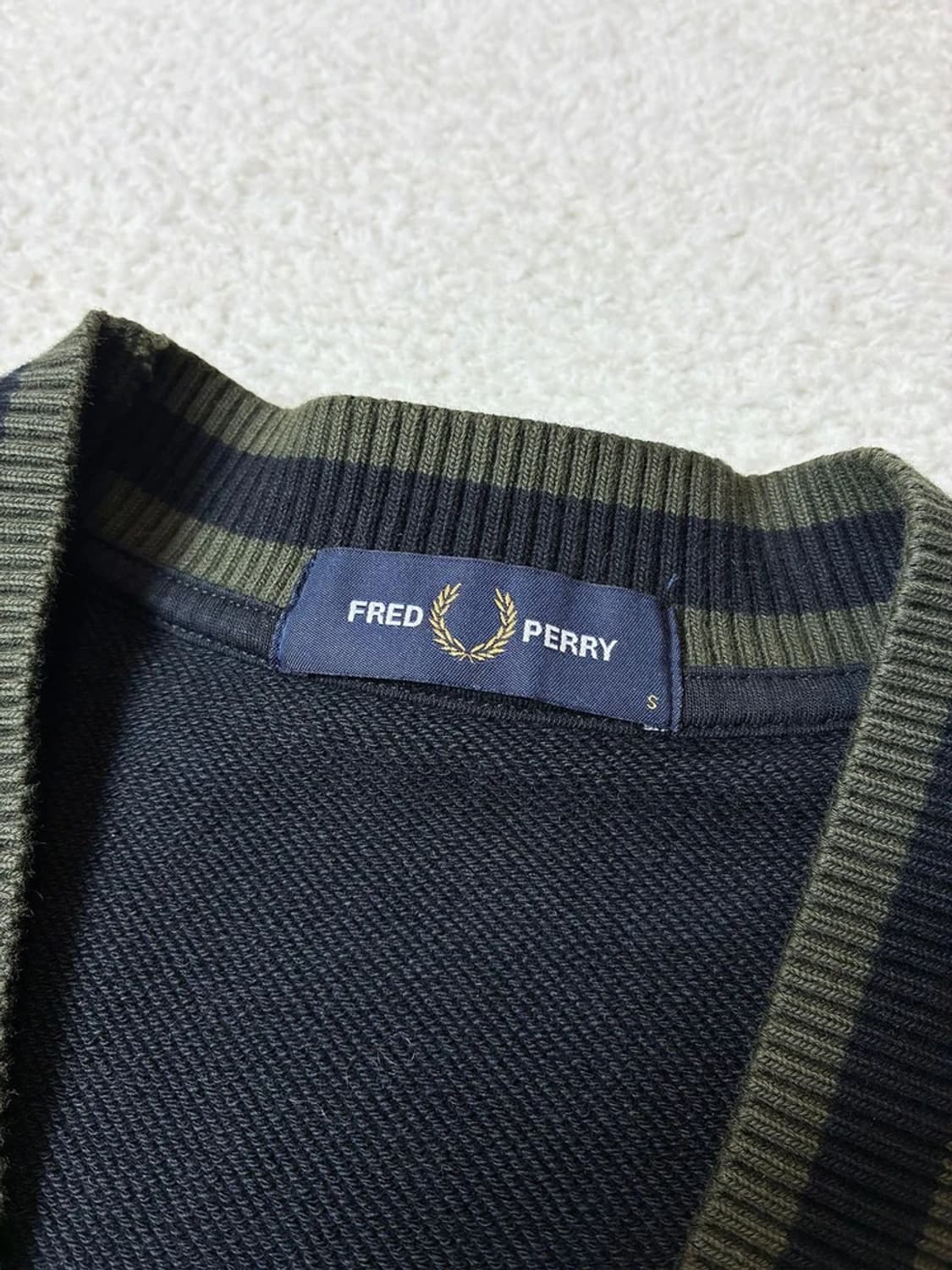 프레드페리 팁 피케 텍스쳐 가디건 PN6668 상품이미지5