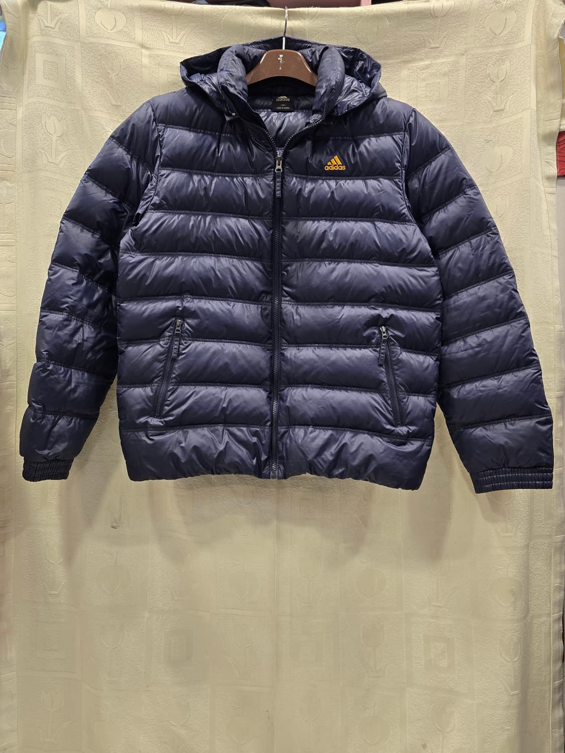 아디다스 올드스쿨 남성 구스다운 경량패딩 105 네이비 상품이미지1