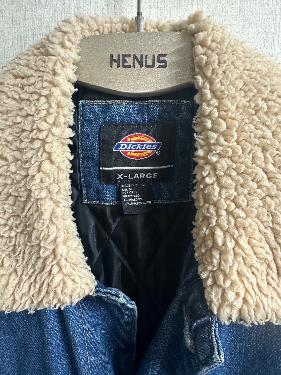 디키즈 데님 양털카라 자켓 XL 상품이미지3