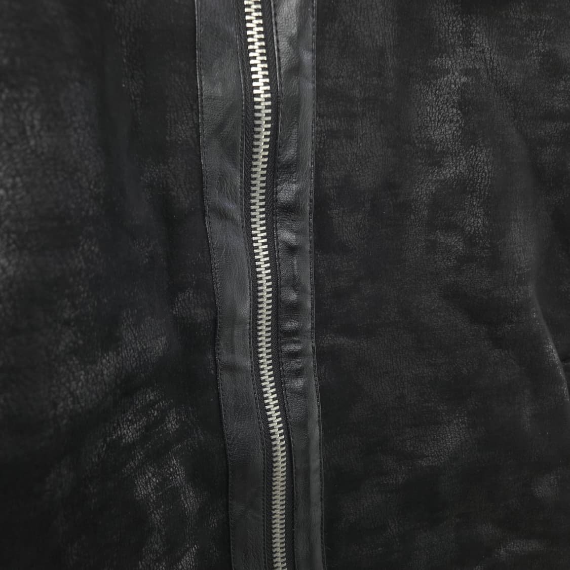 남 M 지플리시 스웨이드 블랙 무스탕 자켓 점퍼 상품이미지3