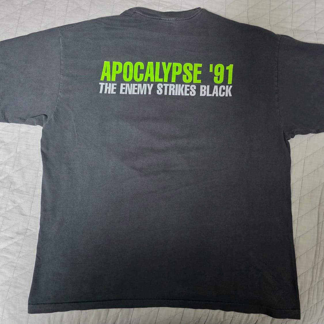 [XL] 90s 퍼블릭 애너미 91 빈티지 밴드티 랩티 상품이미지5