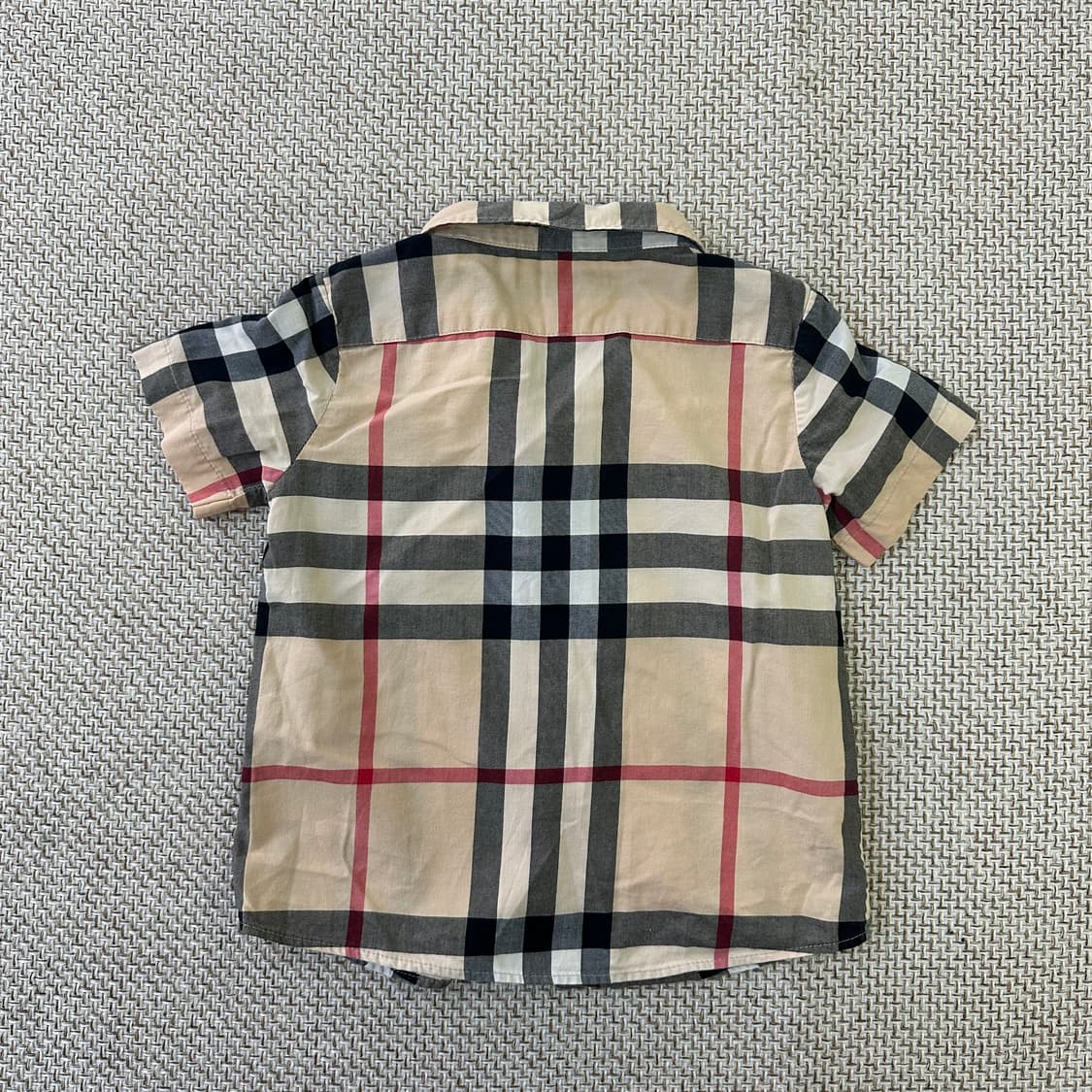 3Y 버버리 키즈 체크패턴 반팔 셔츠 0420D 상품이미지4