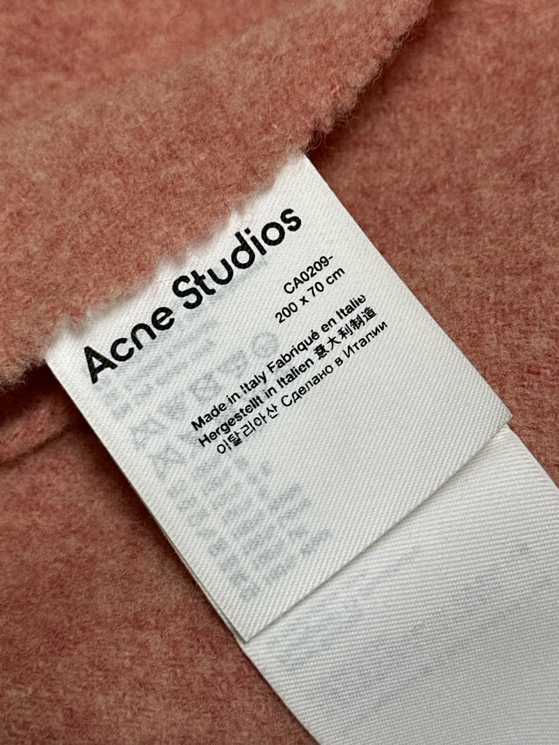 아크네스튜디오 로즈멜란지 빅사이즈 울 목도리 머플러 상품이미지5