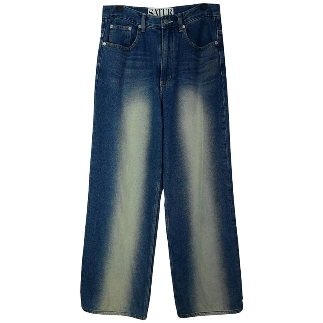 [세터] 브루클린 뉴트로 와이드 워시드 데님 팬츠 레트로블루 M17577 상품이미지2