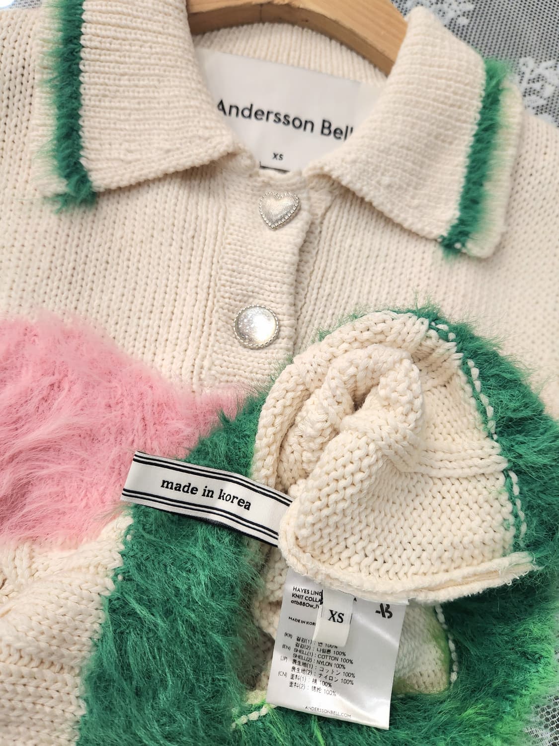 앤더슨벨 란제리 인타르시아 니트탑XS 상품이미지7