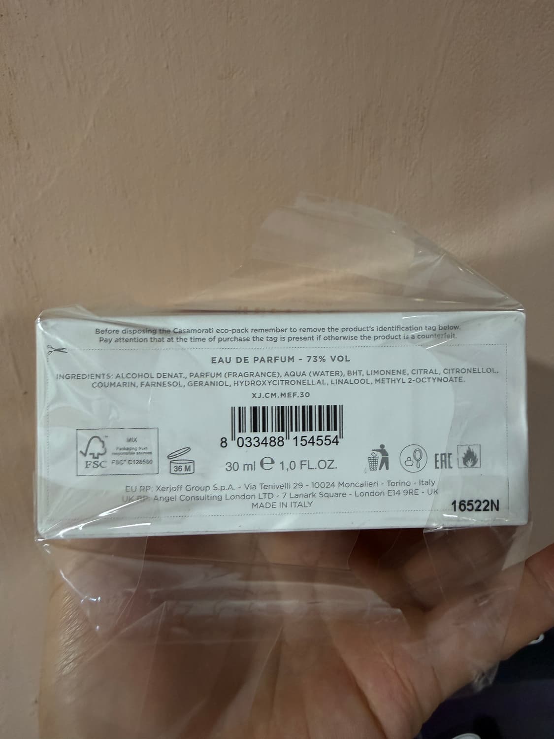 [풀박스 새제품 정품] 카사모라티 제르조프 메피스토 30ml 상품이미지6