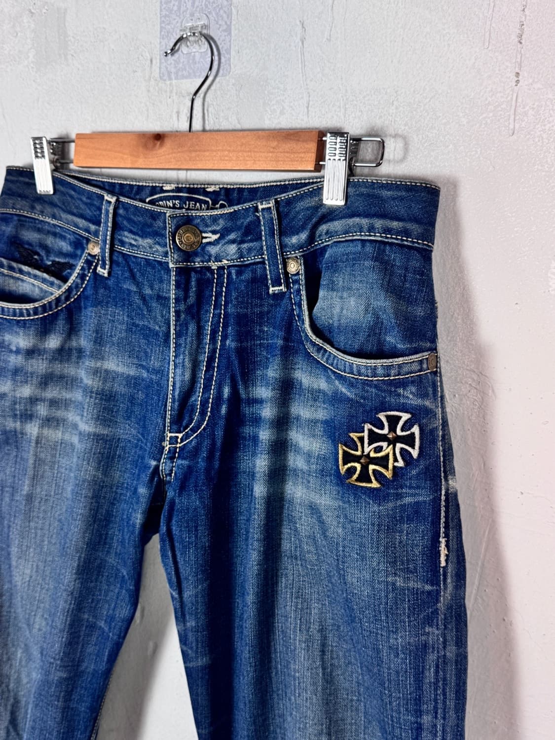 Robin's Jeans 더블 프론트 크로스 데님 팬츠 상품이미지8