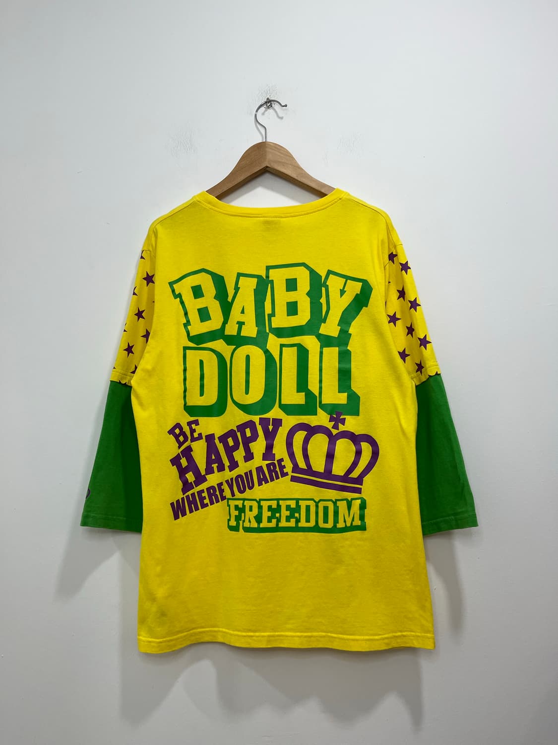 y2k baby doll 왕관 별 레이어드 롱슬리브 티셔츠  상품이미지5