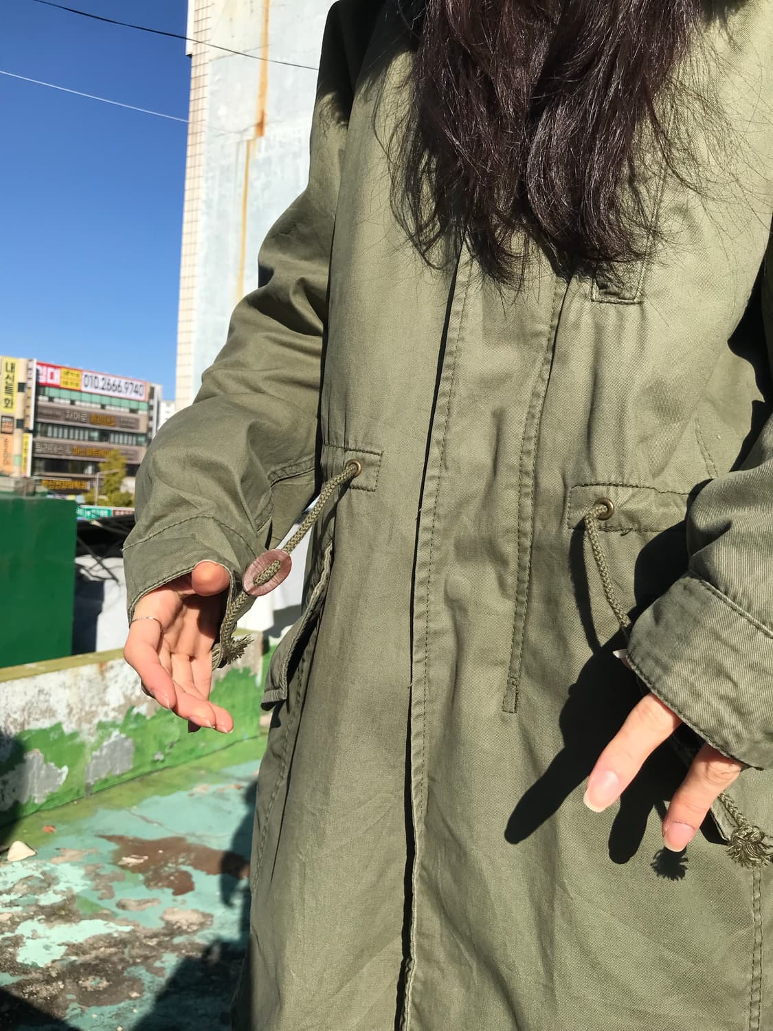 Shuca 카키 헤비 야상 상품이미지6