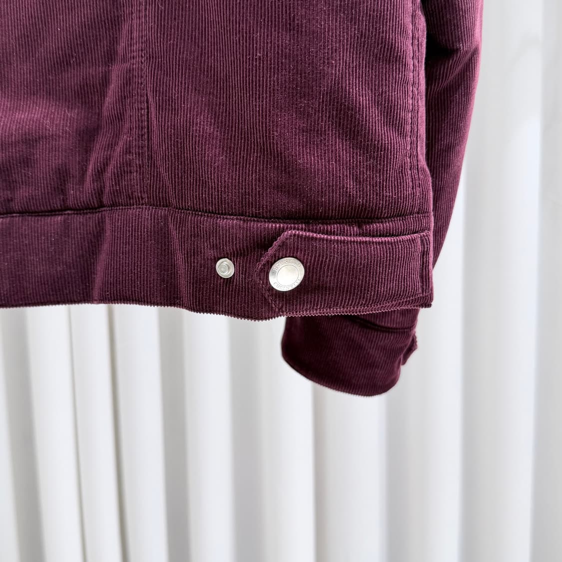 (A+/XL) / 브루넬로 쿠치넬리 코듀로이 버건디 봄버 자켓 상품이미지6