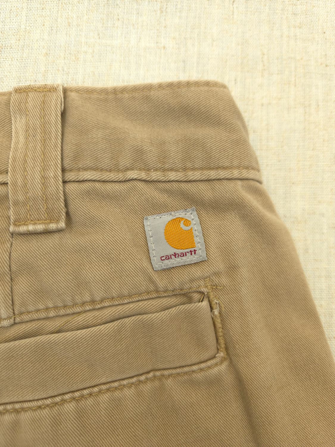 칼하트 카키색 데미지 워크 팬츠 상품이미지8