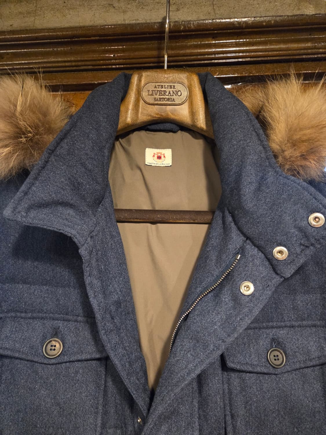 루이지 보렐리 트위드 다운자켓  상품이미지2