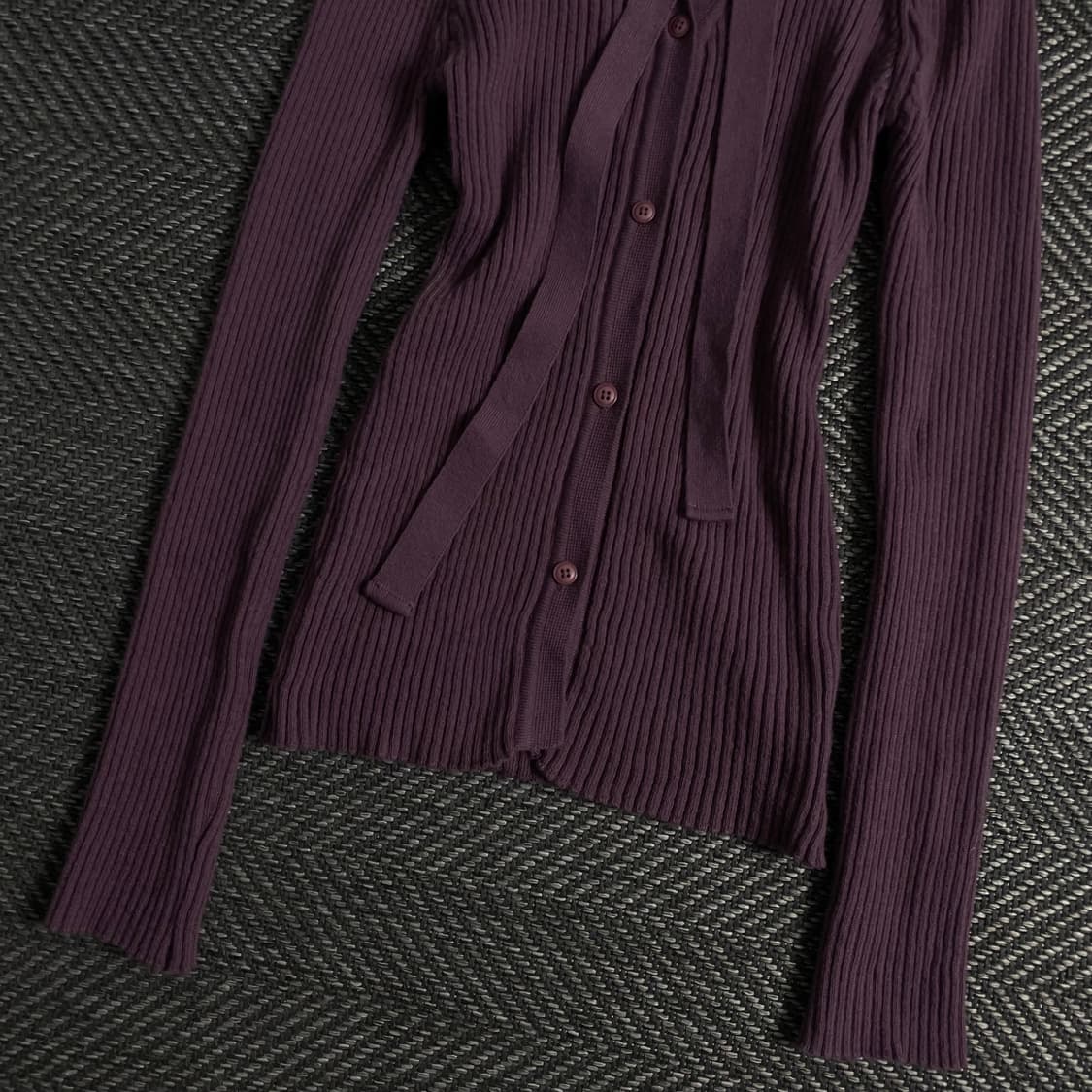 빈티지 우먼스 골지 슬림핏 초커 니트y 3540 상품이미지3