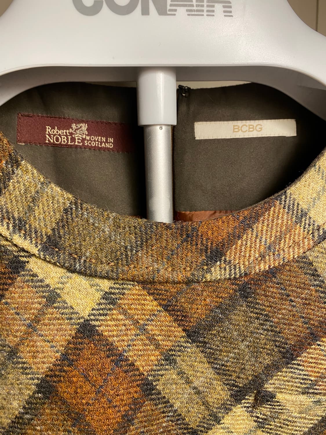 BCBG 체크모직 원피스S 상품이미지1