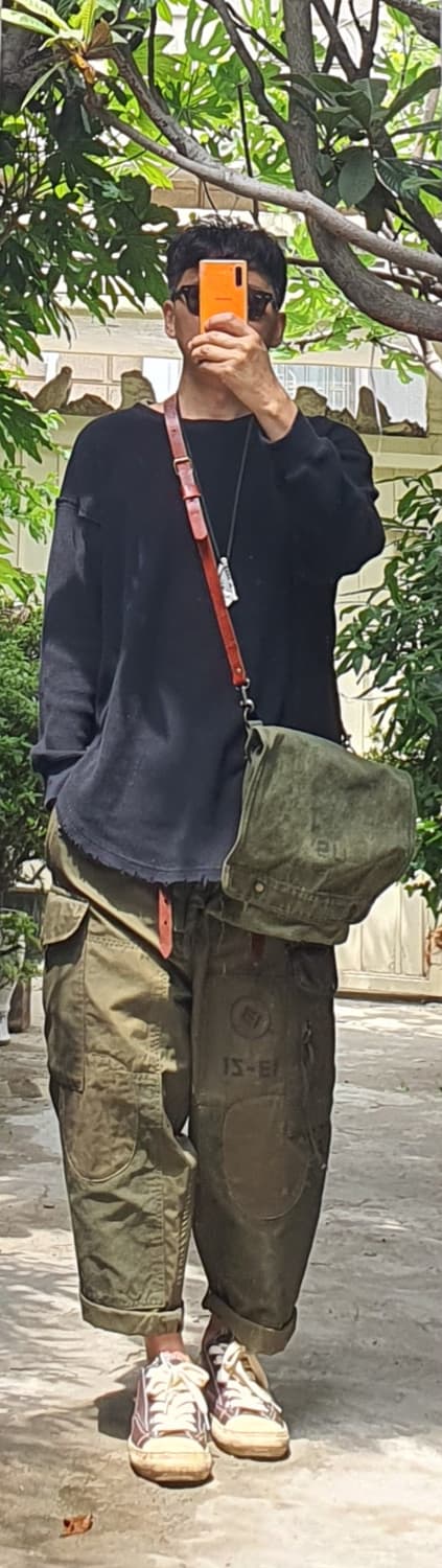 70s 빈티지 캐나다군 윈드팬츠 빈티지 커스텀 상품이미지1