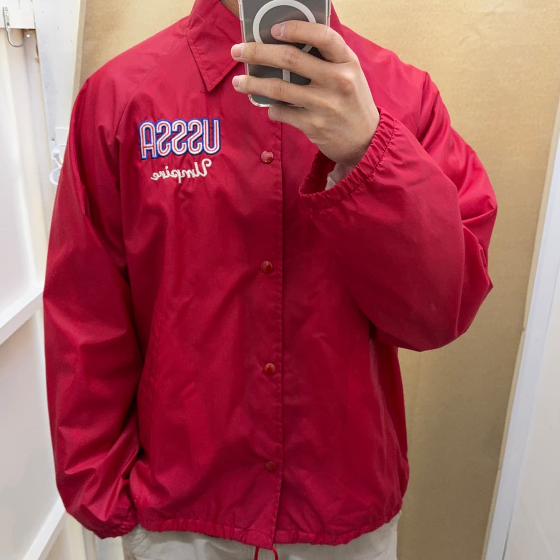 90s USA 나일론 코치 자켓 상품이미지7