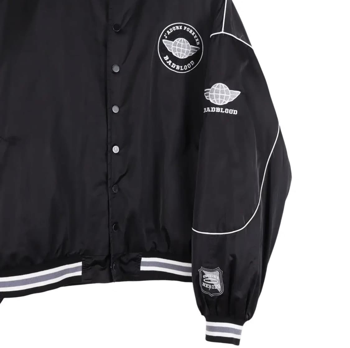 BADBLOOD 블랙 바시티 자켓 상품이미지3