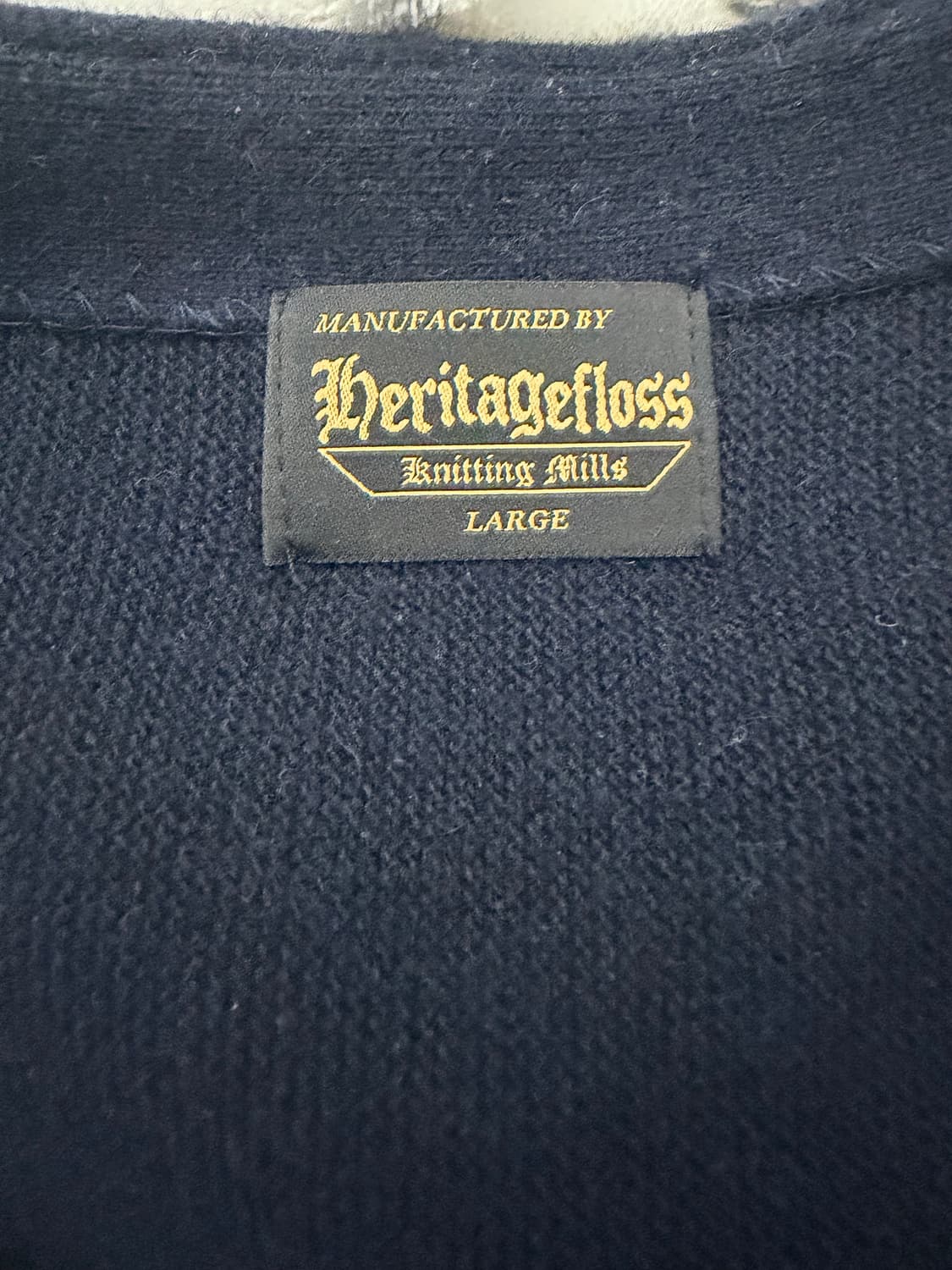 헤리티지플로스 가디건 네이비 L 상품이미지3