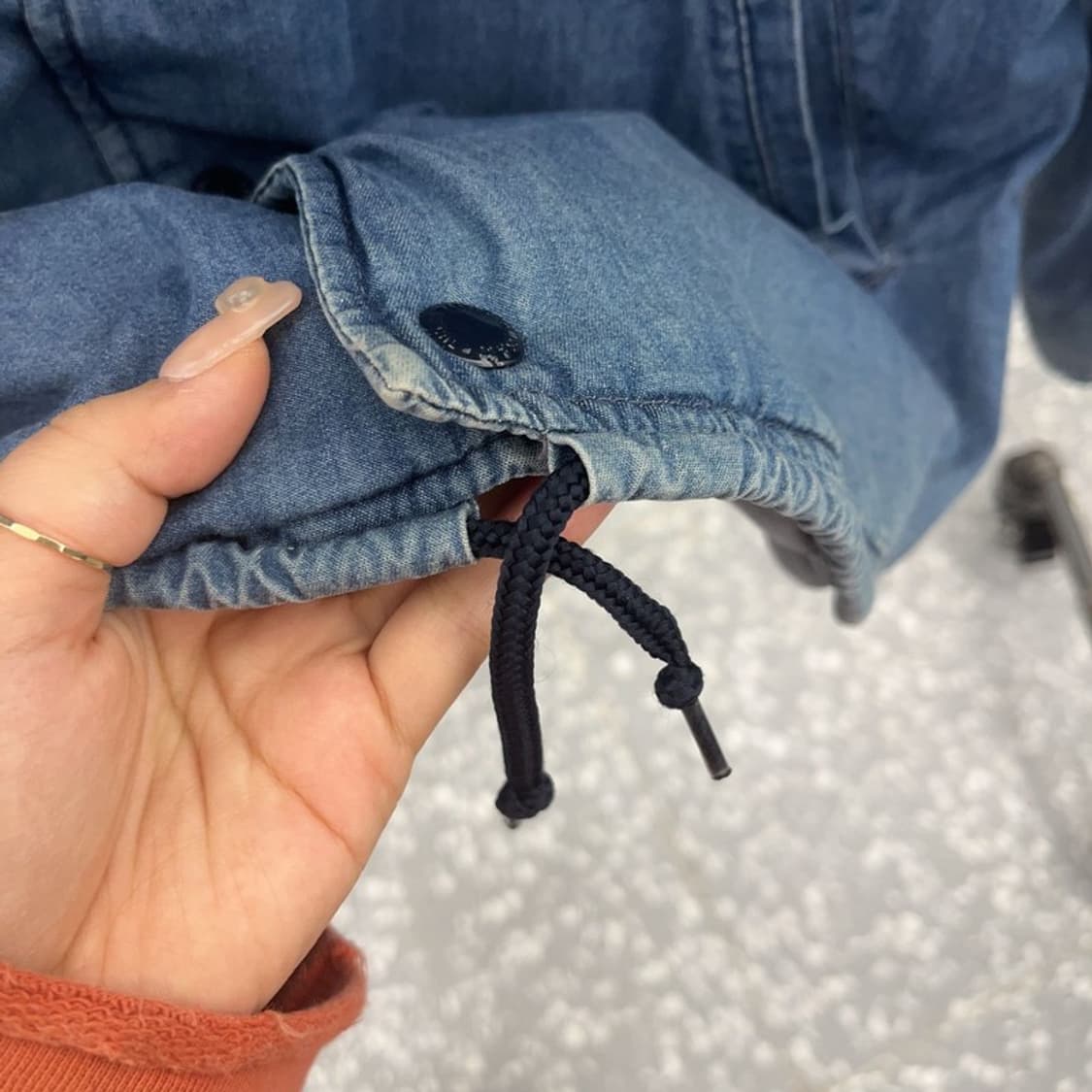 리바이스 올드스쿨 오버핏 데님 퀄팅 코치 자켓 L C06407 상품이미지6