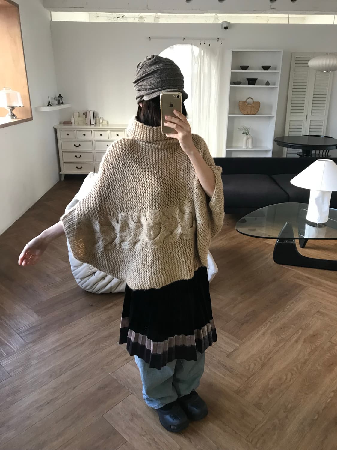 vintage turtle neck cape 상품이미지5