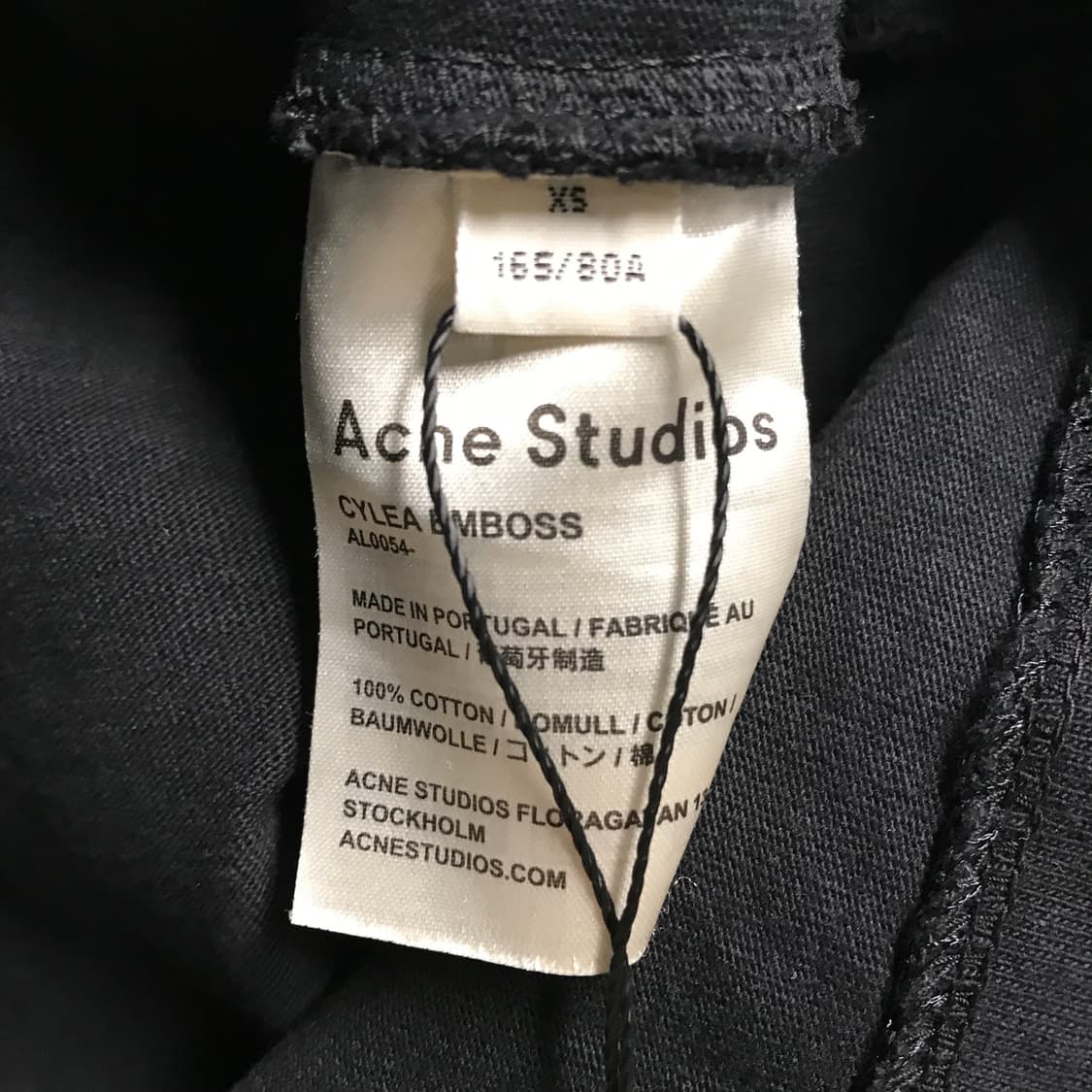 아크네 스튜디오 블랙 반팔 티셔츠 XS(W) 상품이미지6
