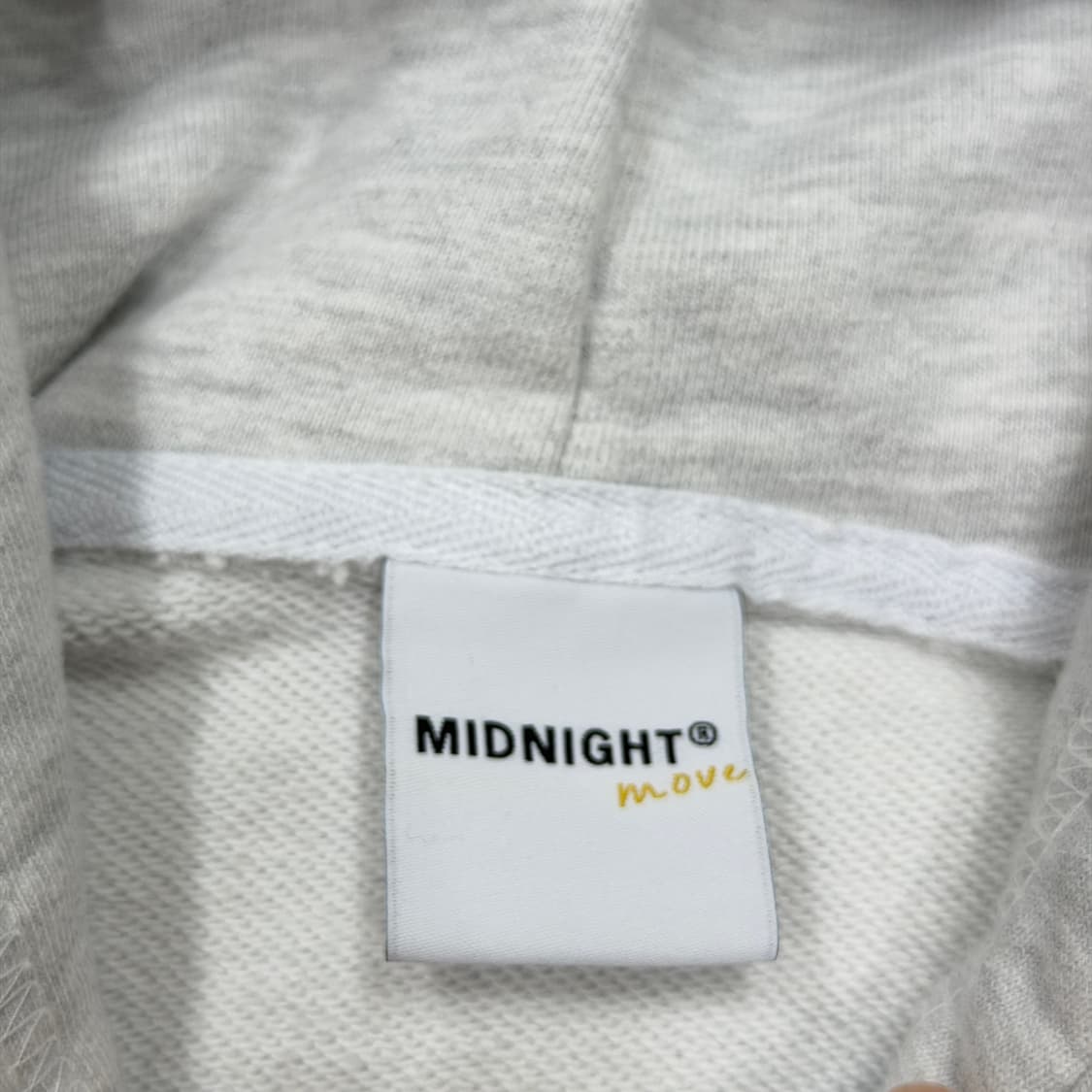 미드나잇무브 데미지 후드집업 자켓 그레이 상품이미지4