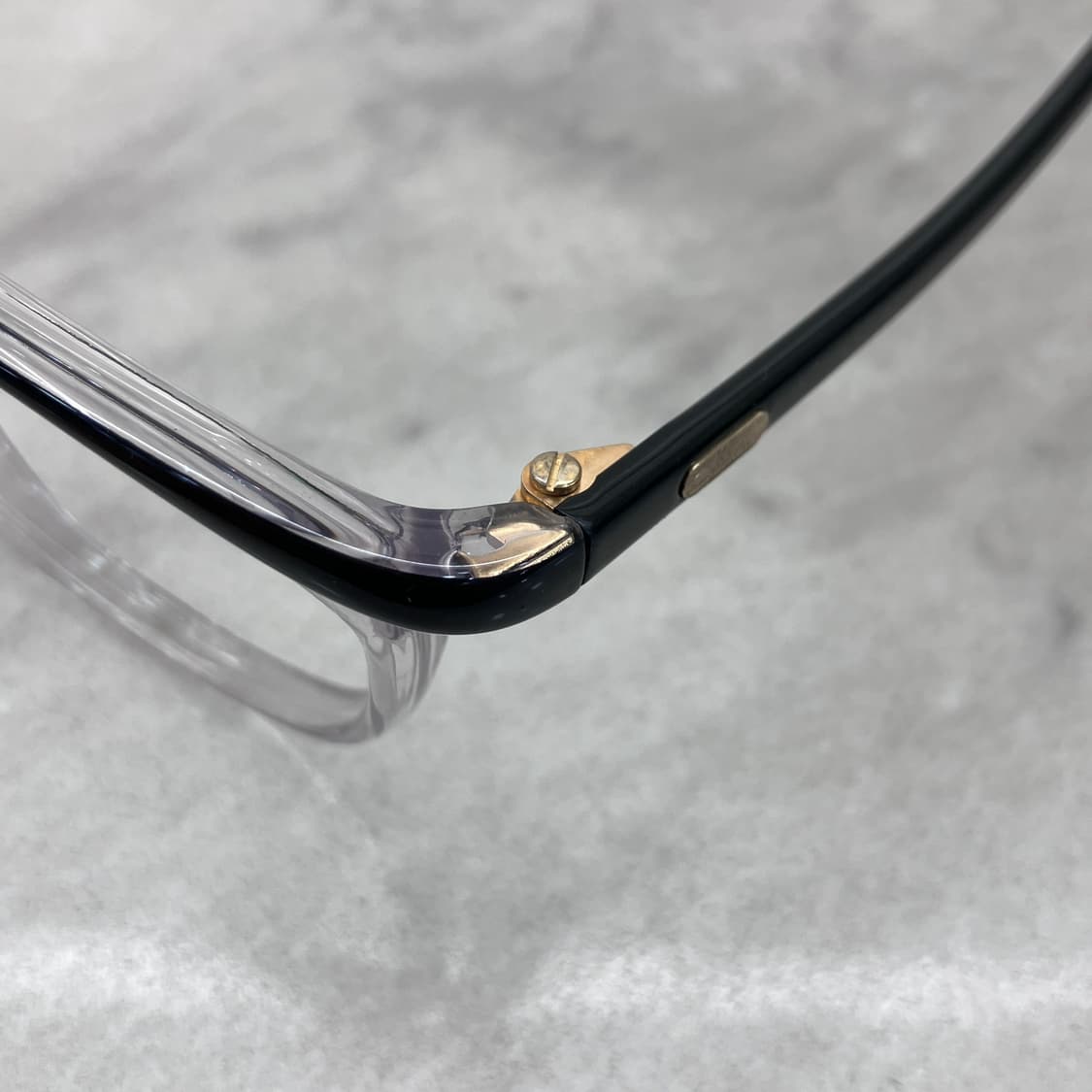 C15 실루엣 Silhouette 클리어 패턴 브로우 뿔테 안경 상품이미지2