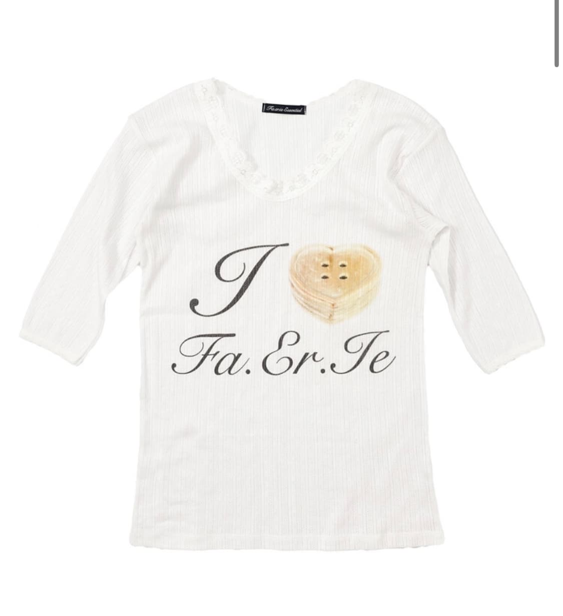 샵 페어리 fa.er.ie lace T-shirt (ivory) 상품이미지2