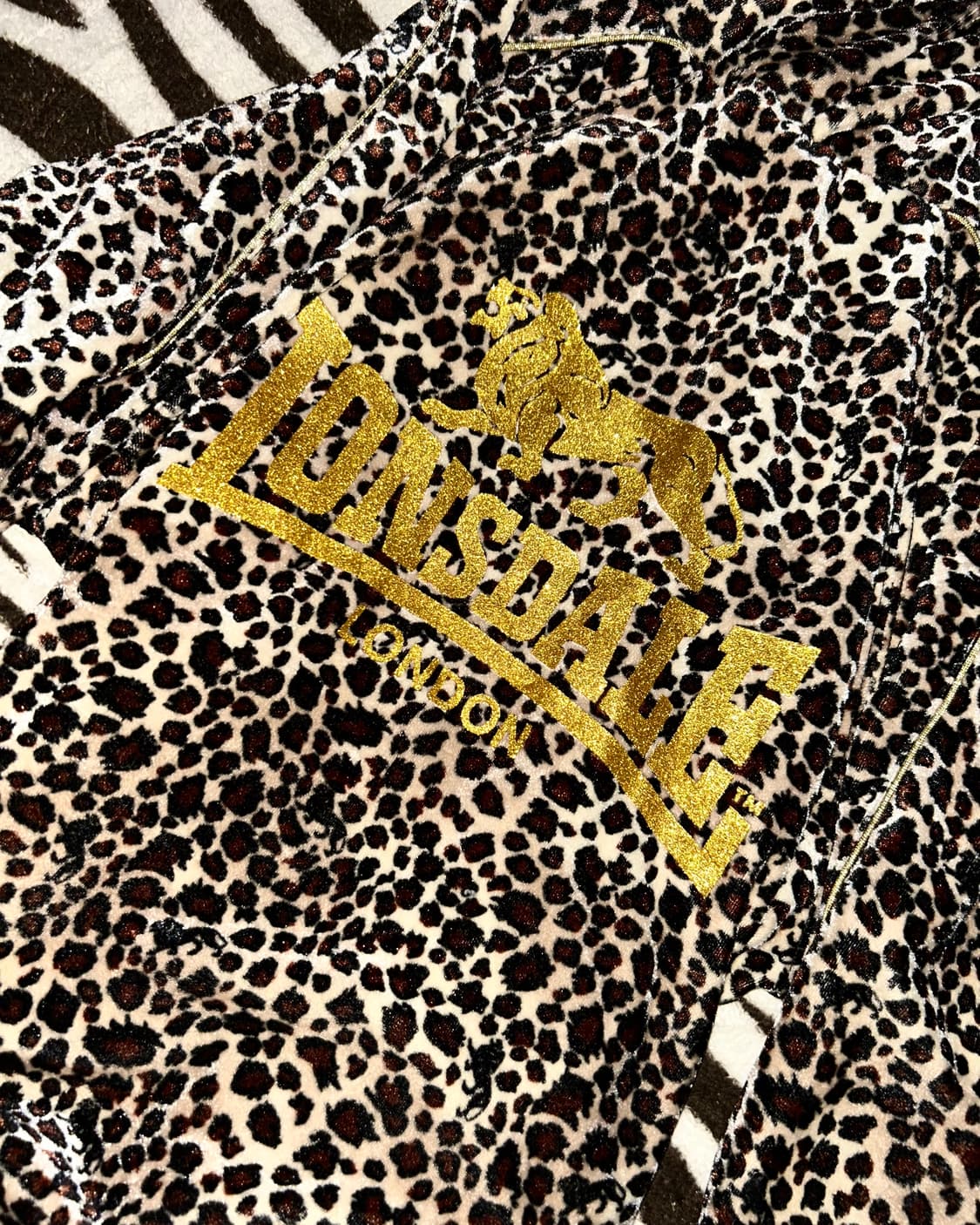 Lonsdale leopard zip-up hoodie 상품이미지10