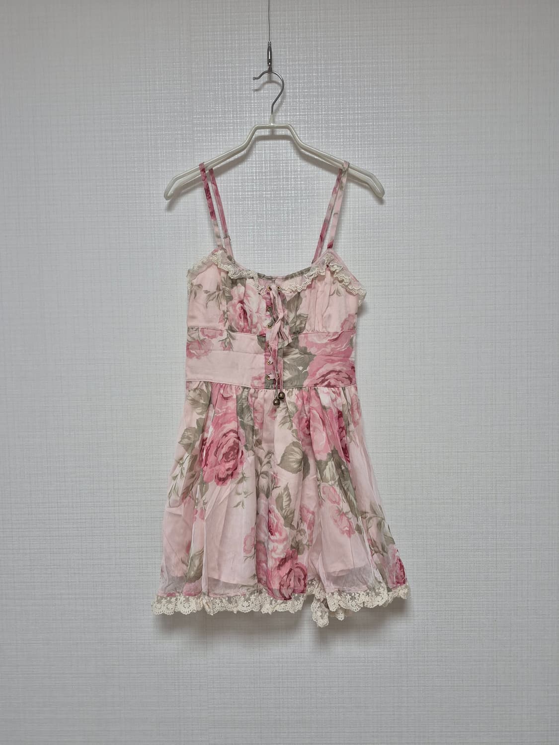 리즈리사 샘플 초고전템 핑크플로럴 히메갸루 원피스 상품이미지1