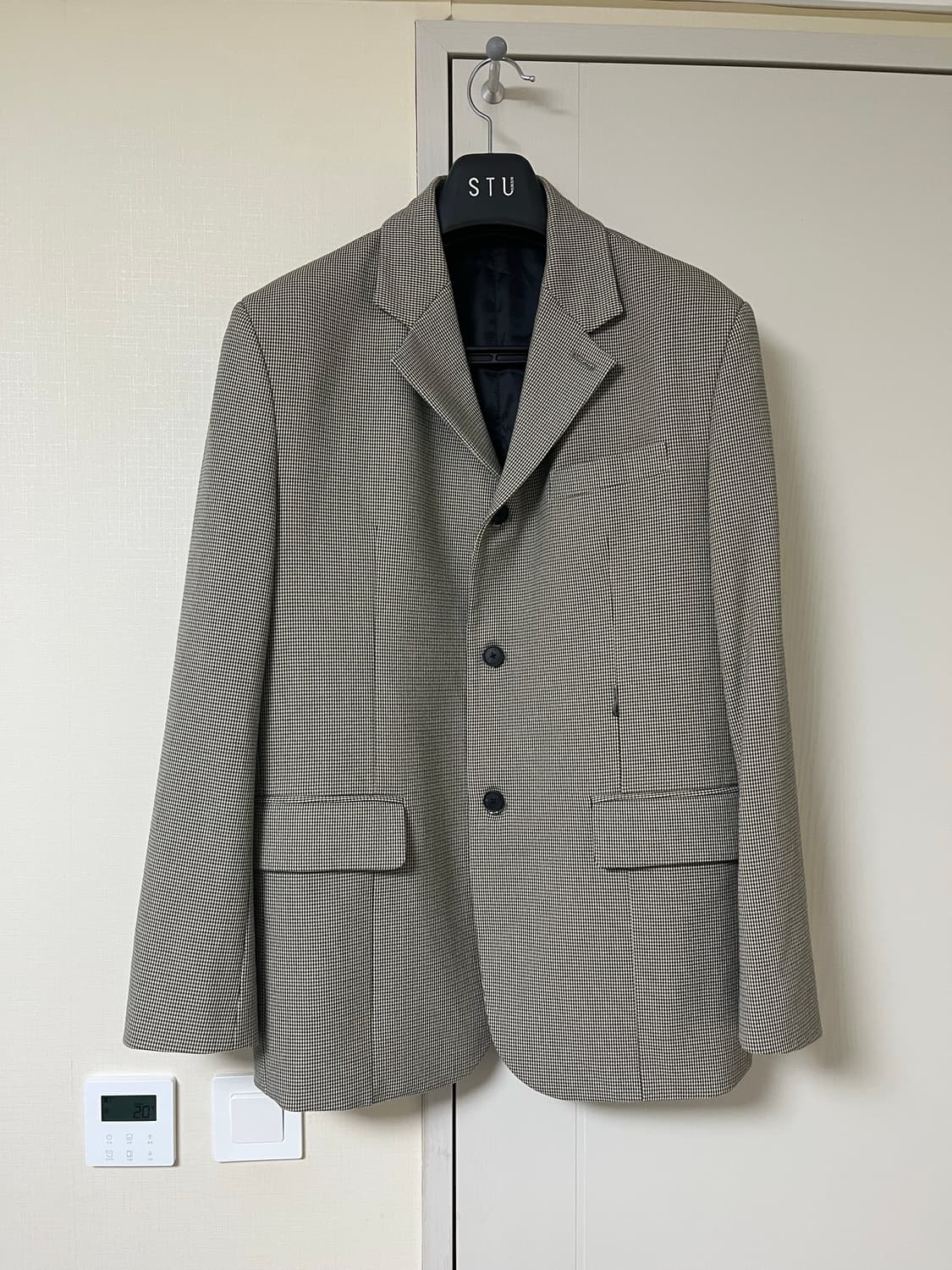 Stu 그린체크 블레이저 M  상품이미지2